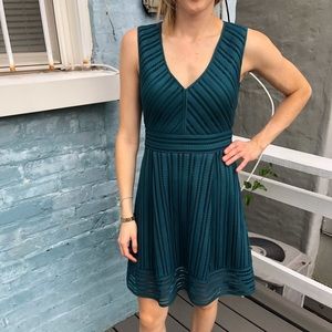 J Crew A-Line Teal Jewel Toned Dress